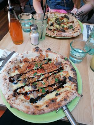 No porkies and potato pizza at Purezza Camden in London