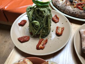 Courgette Spaghetti  at Purezza Camden in London