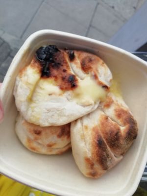 Cheesy doughballs to take away at Purezza Camden in London