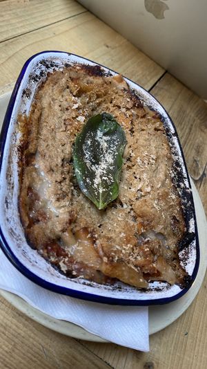 Lasagna at Purezza Camden in London