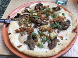 The one with the potatoes gluten free at Purezza Camden in London