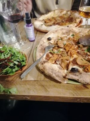 Meaty pizza at Purezza Camden in London