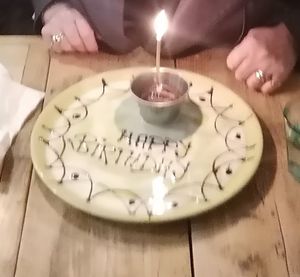 Birthday wishes at Purezza Camden in London