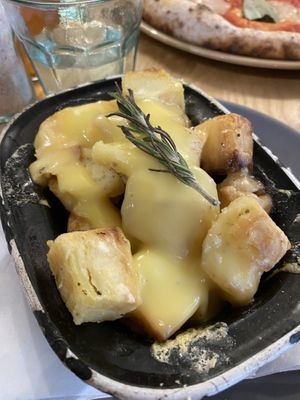 Cheesy potato bites at Purezza Camden in London
