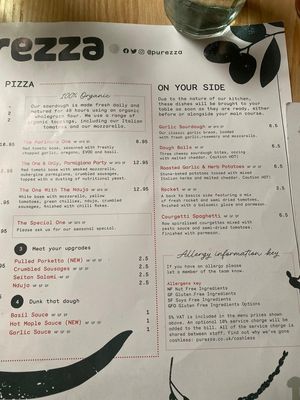 Menu (Part 2) at Purezza Camden in London