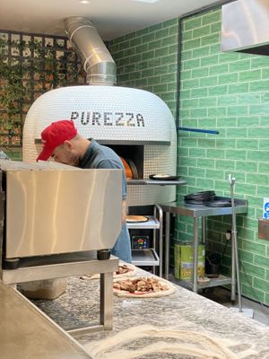 Pizza oven  at Purezza Camden in London
