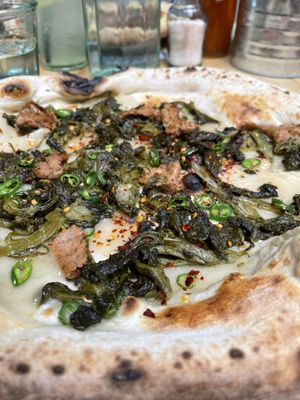 The one with the friarielli  #Veganuary at Purezza Camden in London