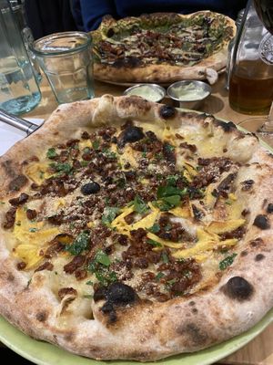Carbonara pizza (veganuary special) #Veganuary at Purezza Camden in London