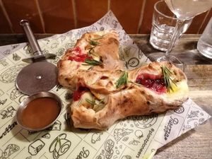 Christmas calzone at Purezza Camden in London