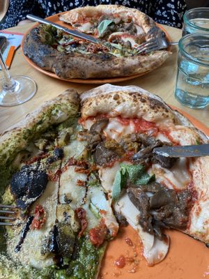 Parmigiana Party and the one with the pesto😍  at Purezza Camden in London