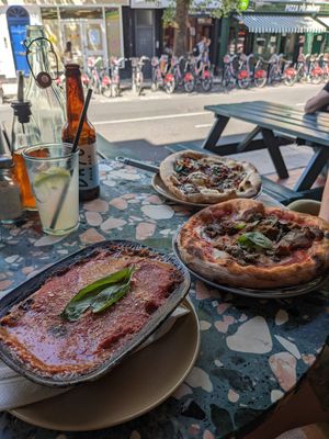 GF Lasagna & 2 small pizzas at Purezza Camden in London