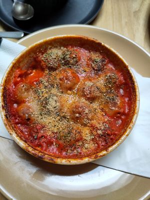 Meatballs at Purezza Camden in London