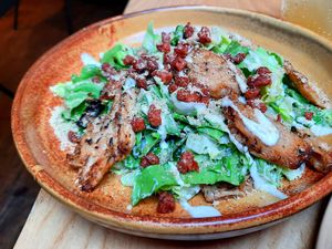 Caesar salad at Purezza Camden in London