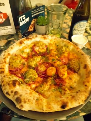 Tuna pizza at Purezza Camden in London