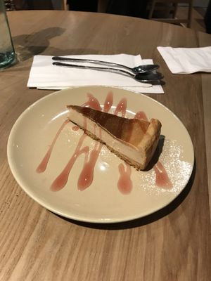 Really nice cheesecake   at Purezza Camden in London
