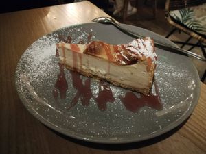 Cheese cake at Purezza Camden in London