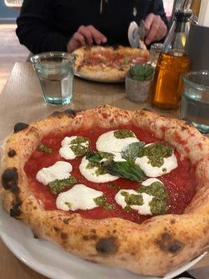 Pesto pizza was delicious at Purezza Camden in London