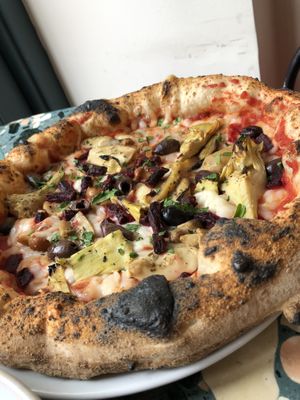 Four Seasons Pizza  at Purezza Camden in London