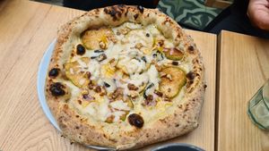 Pear & Cheese (the spicy one) at Purezza Camden in London