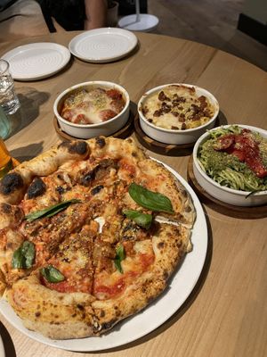 Pizza and sides   at Purezza Camden in London