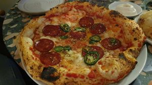 Pepperoni Pizza at Purezza Camden in London
