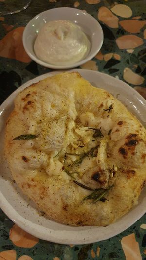 Garlic Bread at Purezza Camden in London