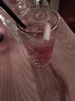 Rhubarb and black pepper mocktail at Purezza Camden in London