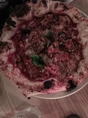 Parmigiana party pizza at Purezza Camden in London