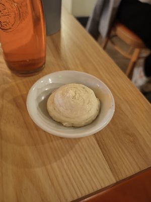 Garlic dip at Purezza Camden in London