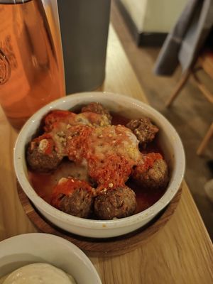 Meatballs at Purezza Camden in London