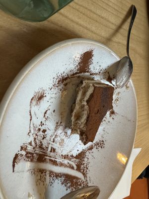 Almost forgot to snap a pic of the delicious tiramisu   at Purezza Camden in London