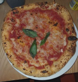 Margherita Pizza at Purezza Camden in London