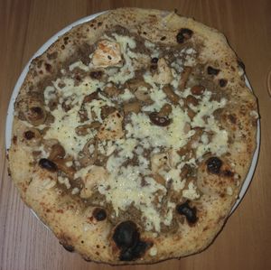 Black Truffle Pizza at Purezza Camden in London
