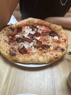 Four Cheese Pizza  at Purezza Camden in London