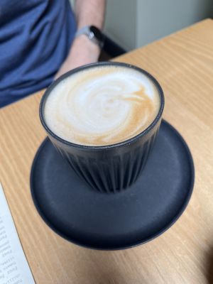 Decaf oat latte  at Purezza Camden in London