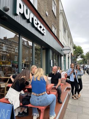 Outside  at Purezza Camden in London