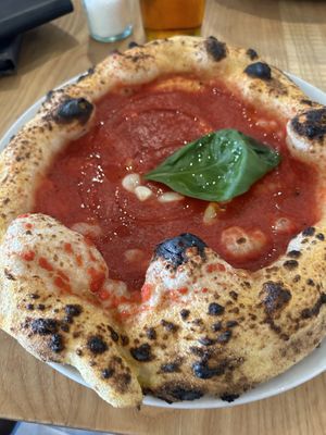 Marinara pizza  at Purezza Camden in London