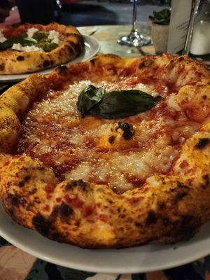 Margherita (and Pesto in the background) at Purezza Camden in London