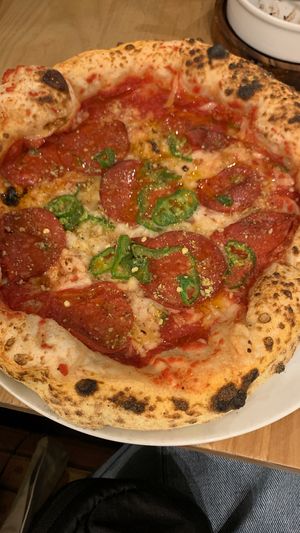 Pepperoni & Agave Pizza at Purezza Camden in London