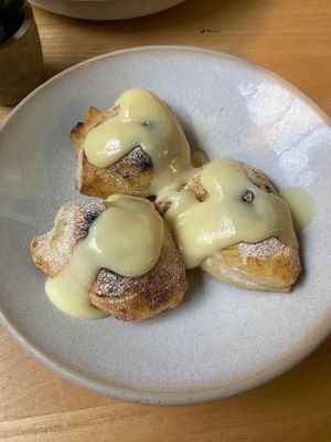 Mince Pie Dough Balls at Purezza Camden in London