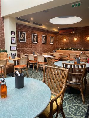 Seating area at Purezza Camden in London