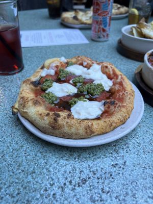 Pesto Pizzaa #Veganuary at Purezza Camden in London