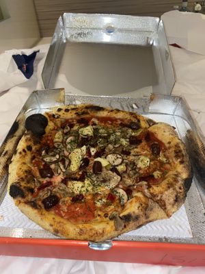 Veggie pizza!   at Purezza Camden in London