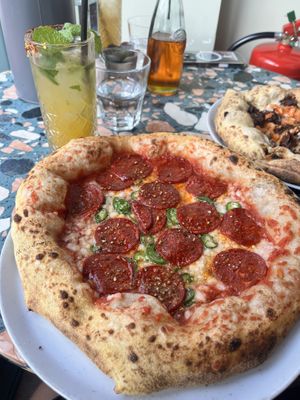 Peperoni Pizza  at Purezza Camden in London
