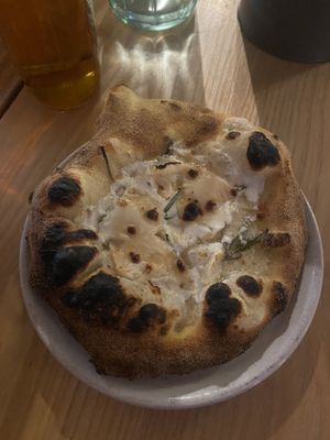 Garlic sourdoughh  at Purezza Camden in London