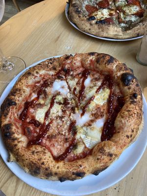 4 cheese pizzaa  at Purezza Camden in London
