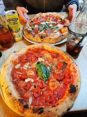 Marinara Plus & Pepperoni at Purezza Camden in London