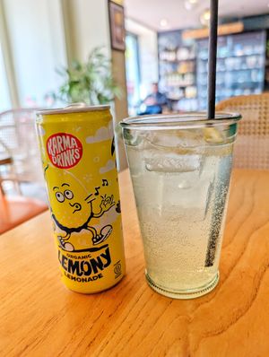 Sparkling lemonade at Purezza Camden in London