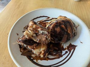 Nutella dough balls (Nutella filling) at Purezza Camden in London