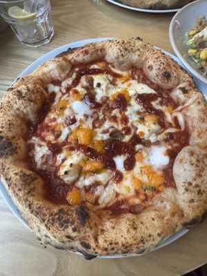 Four cheese  at Purezza Camden in London